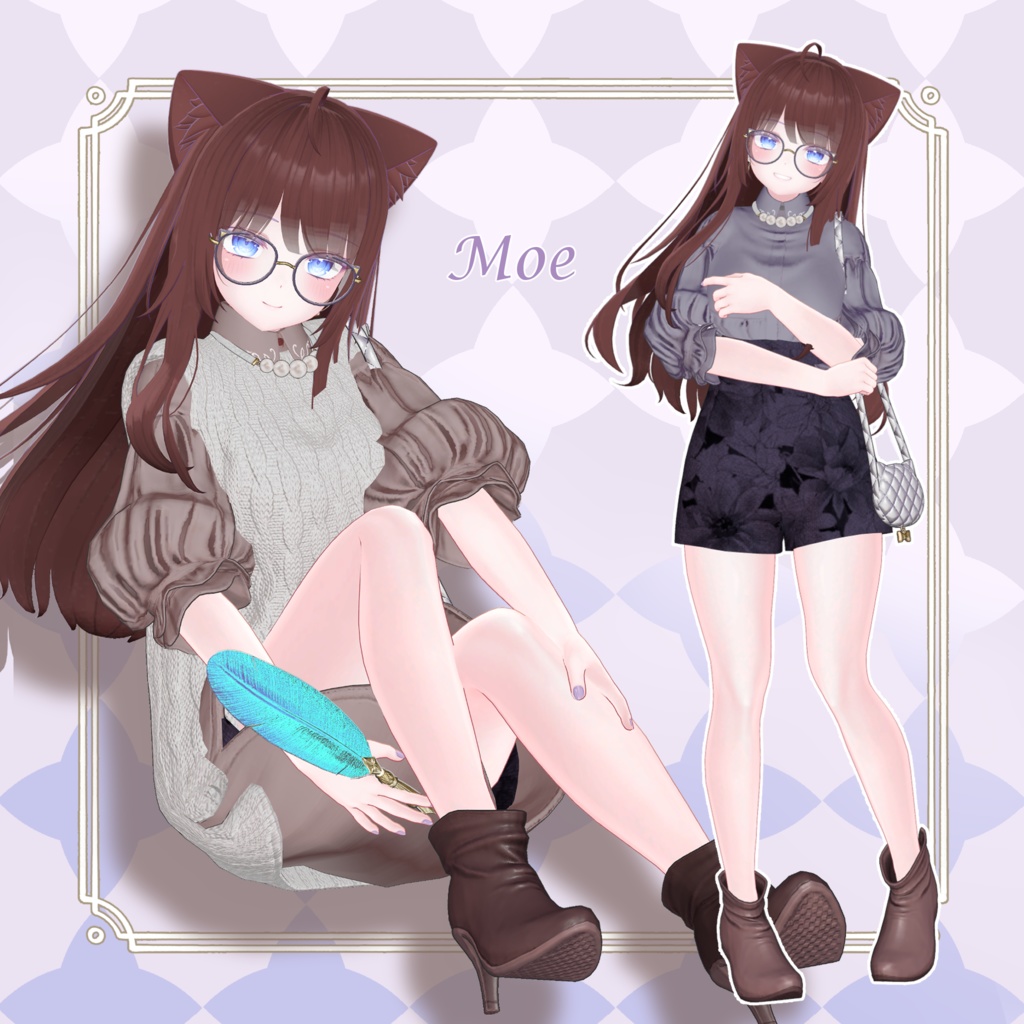 【12アバター対応】✴︎QuietQuill【VRChat】