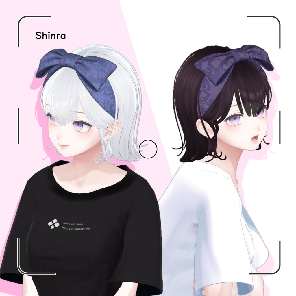 【8アバター対応】ハロー☆外ハネちゃん!【VRChat Hair】