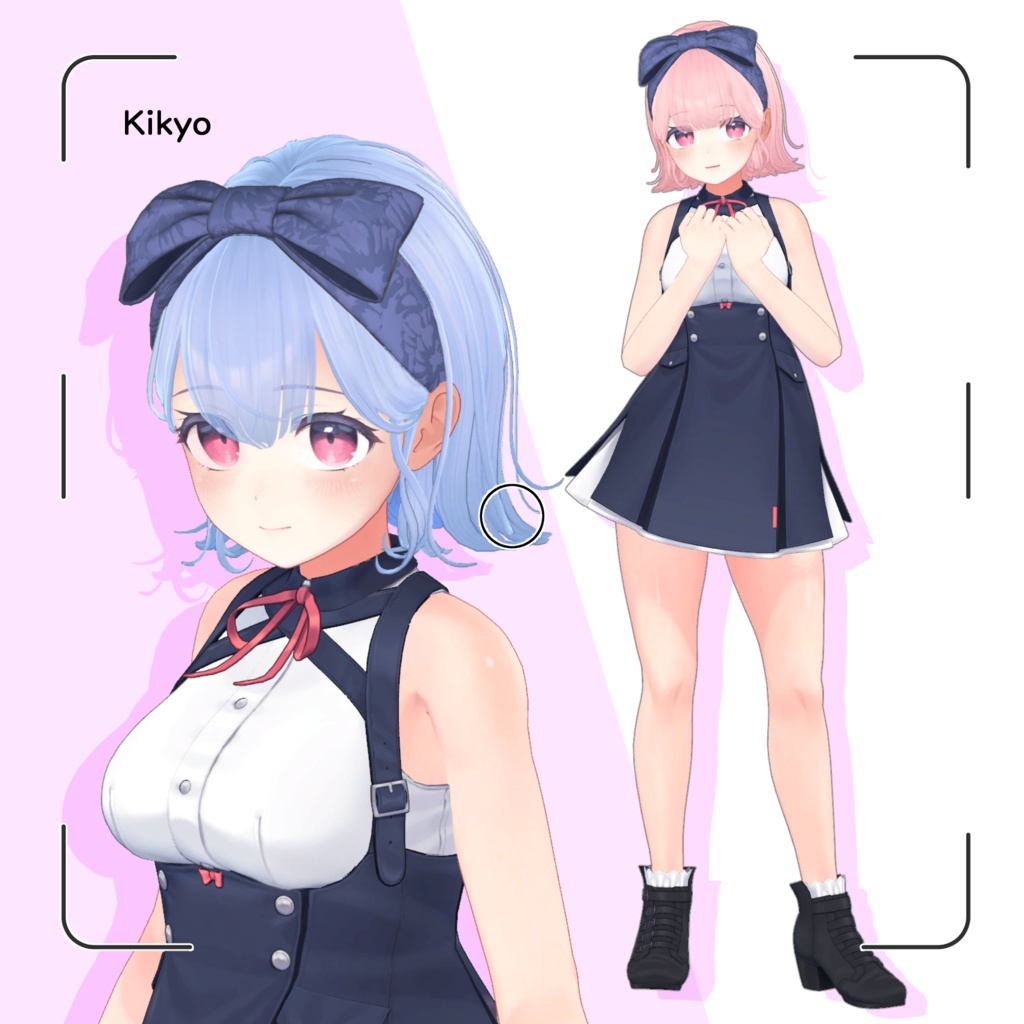 【8アバター対応】ハロー☆外ハネちゃん!【VRChat Hair】