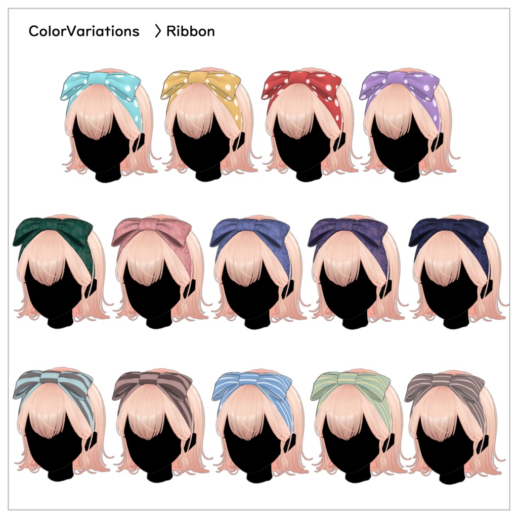 【8アバター対応】ハロー☆外ハネちゃん!【VRChat Hair】