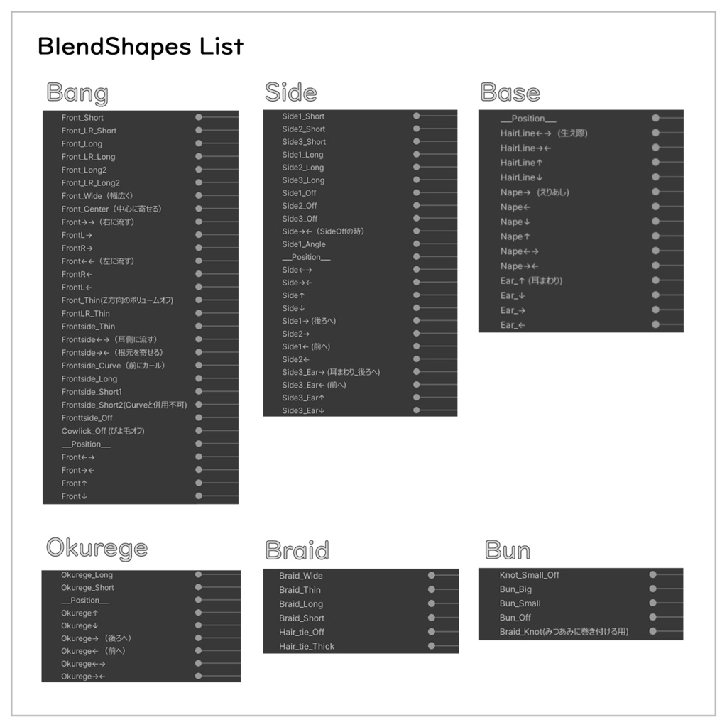 【6アバター対応】Catch My Messy Bun & Braid【VRChat Hair】