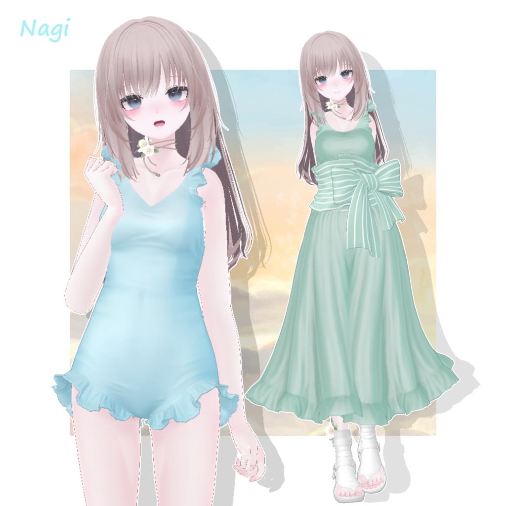 【9アバター対応】SummerBlooms【VRChat】