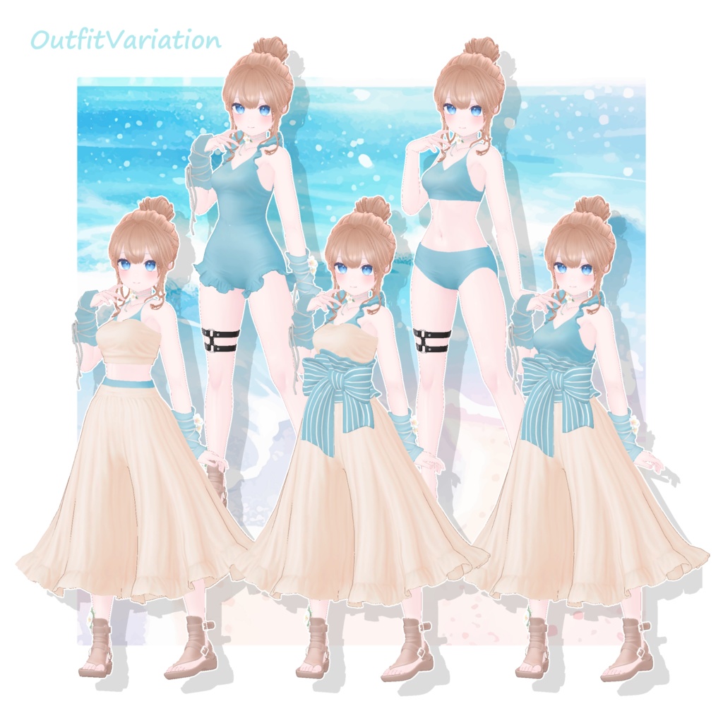 【9アバター対応】SummerBlooms【VRChat】