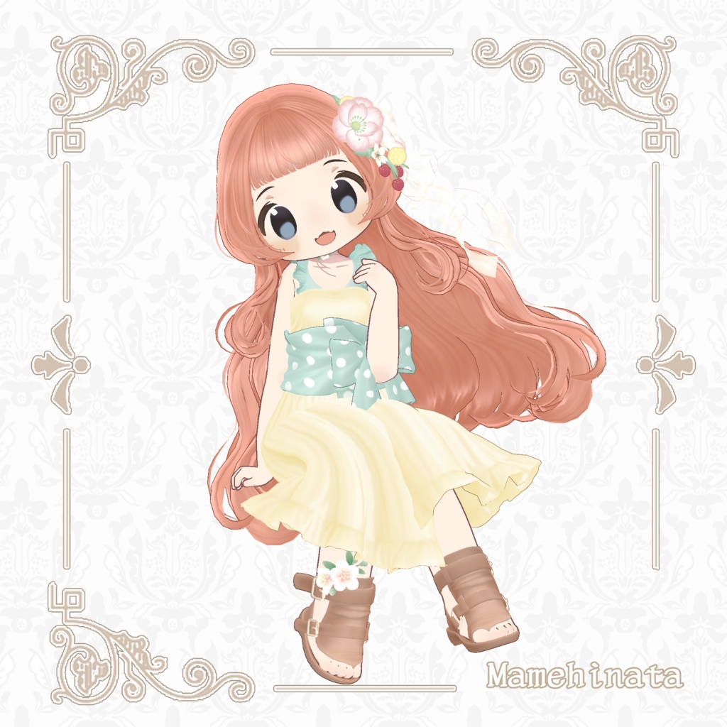 【6アバター対応】姫さまのおぐし【VRChat Hair】