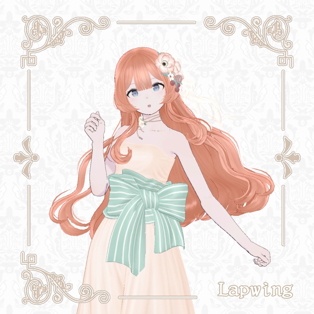 【6アバター対応】姫さまのおぐし【VRChat Hair】