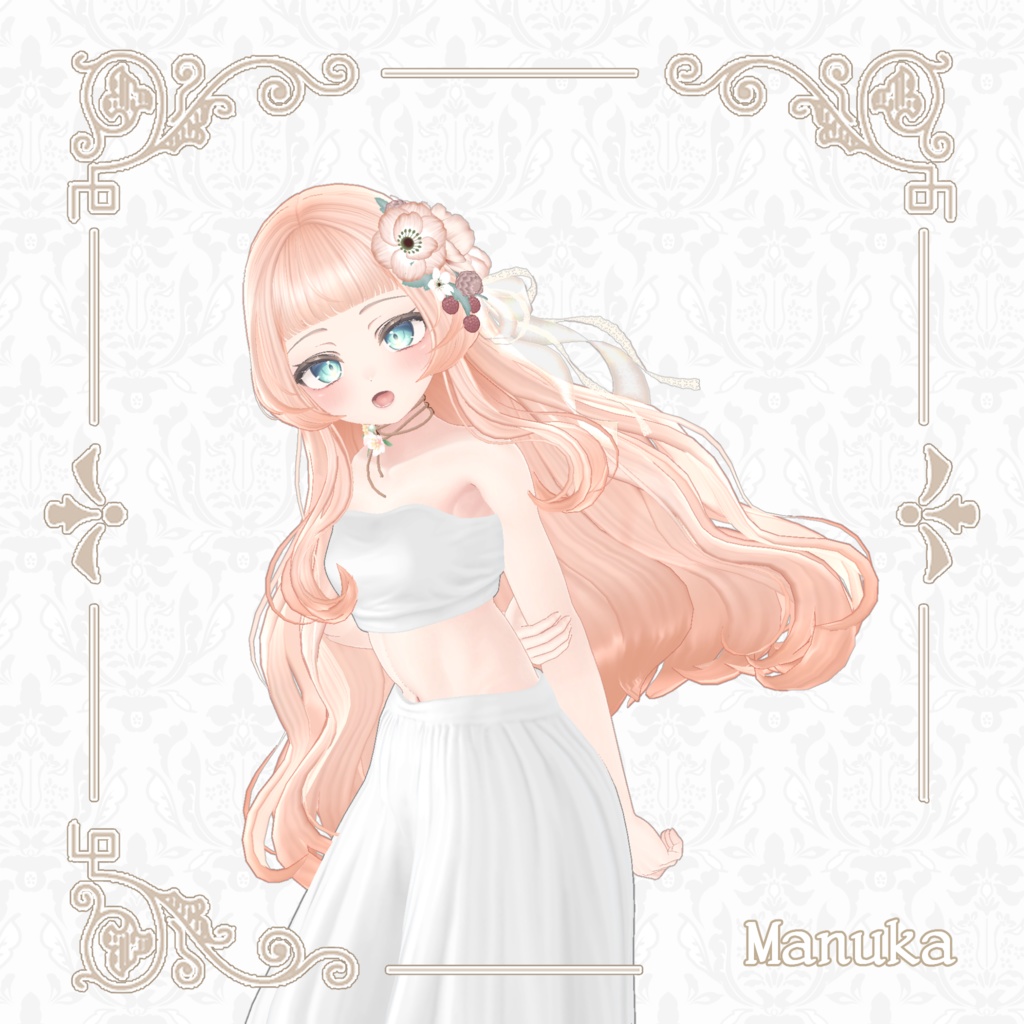 【6アバター対応】姫さまのおぐし【VRChat Hair】