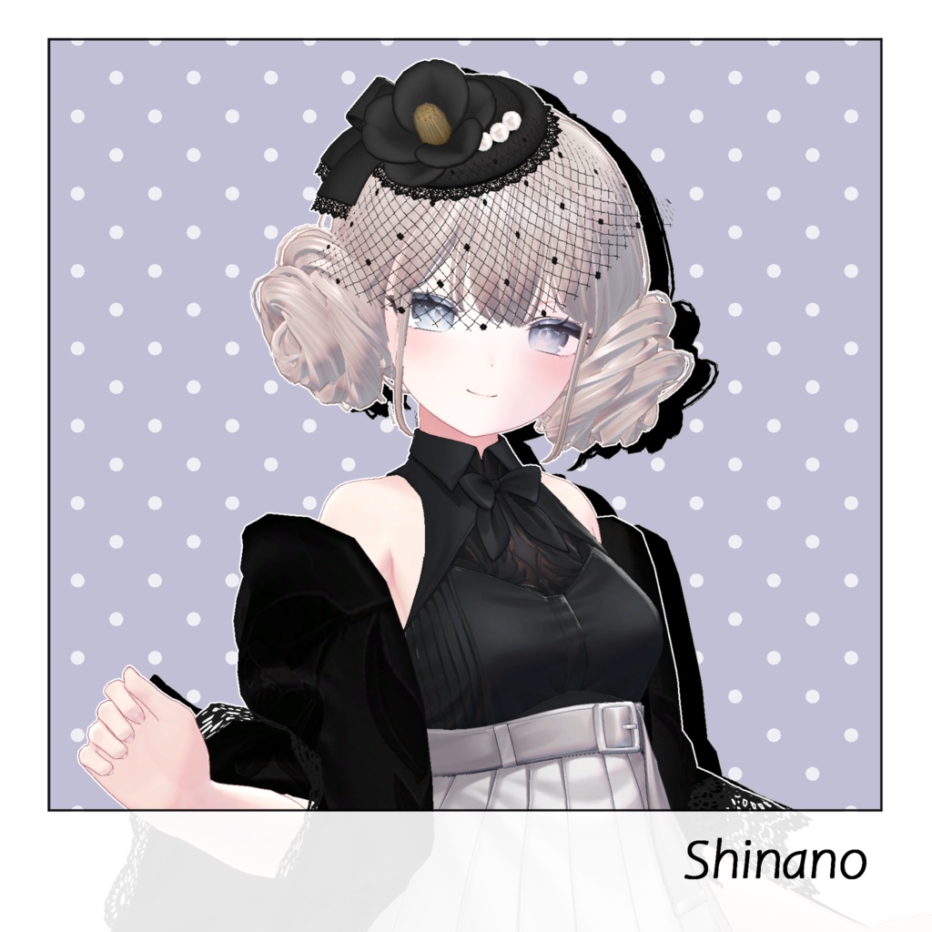 【6アバター対応】ロマンチック・ラヂヲロール【VRChat Hair】