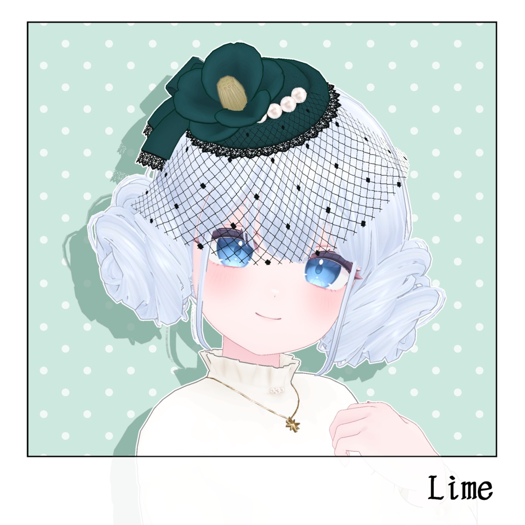 【6アバター対応】ロマンチック・ラヂヲロール【VRChat Hair】