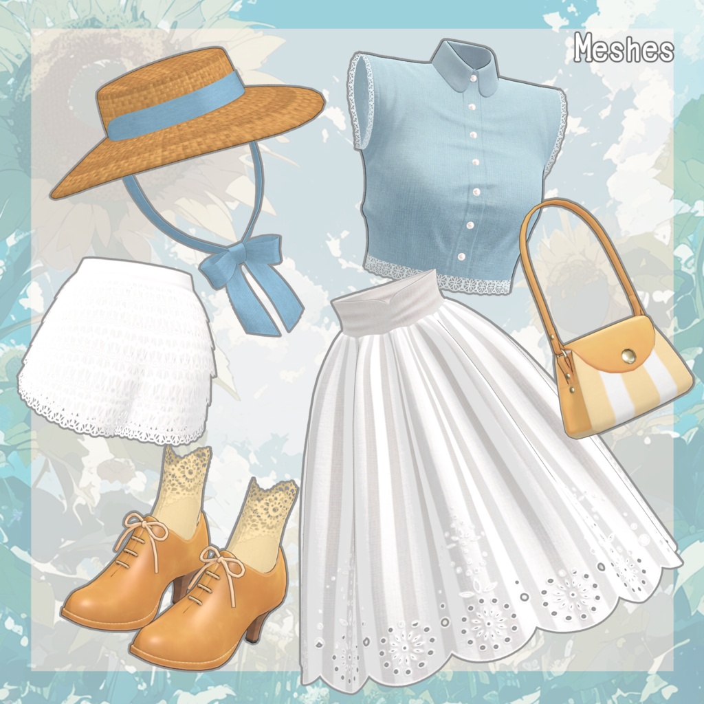 【11アバター対応】あの夏、 【VRC衣装】