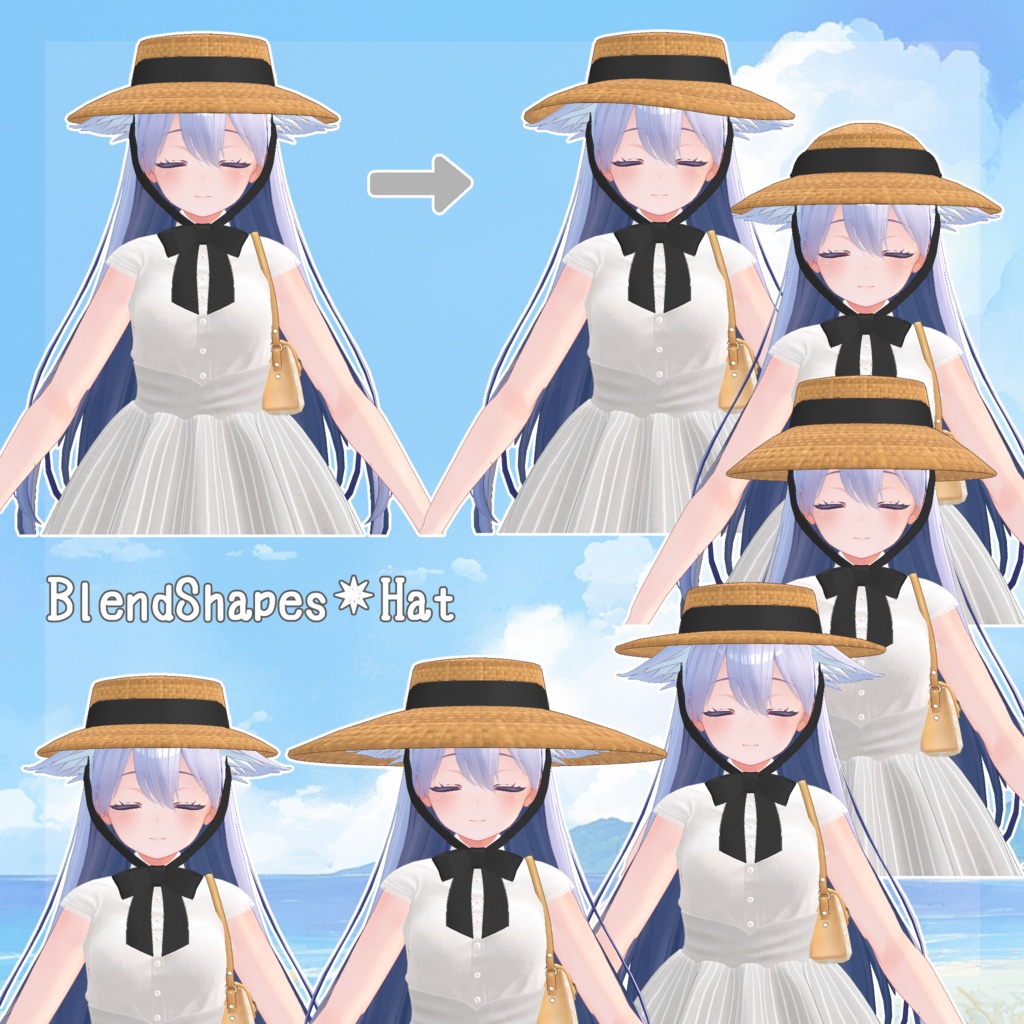 【11アバター対応】あの夏、 【VRC衣装】