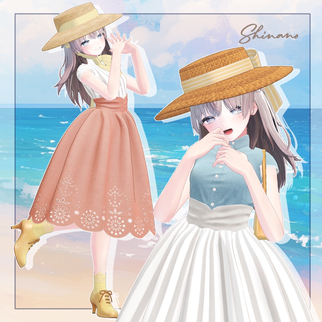 【11アバター対応】あの夏、 【VRC衣装】
