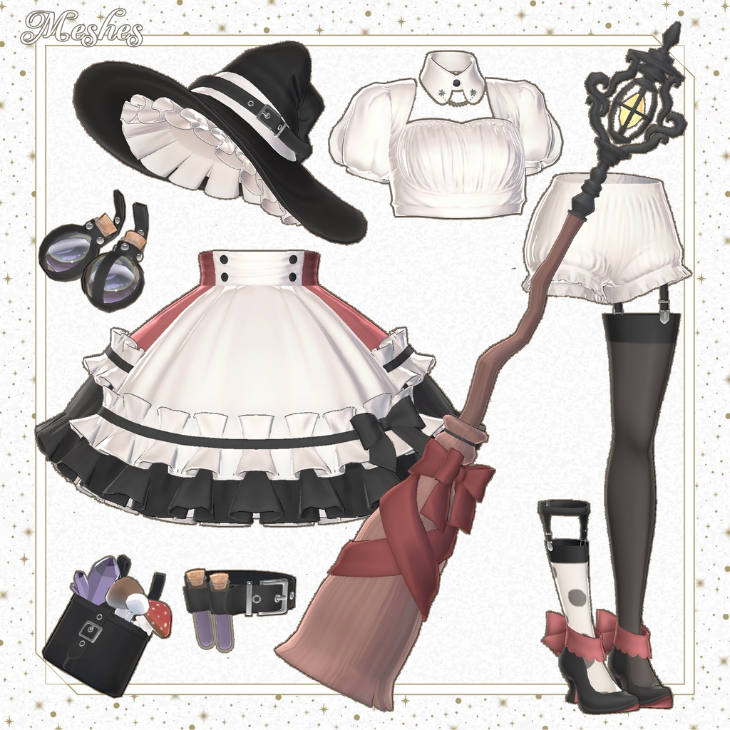 【15アバター対応】WiccaMaid【VRChat】