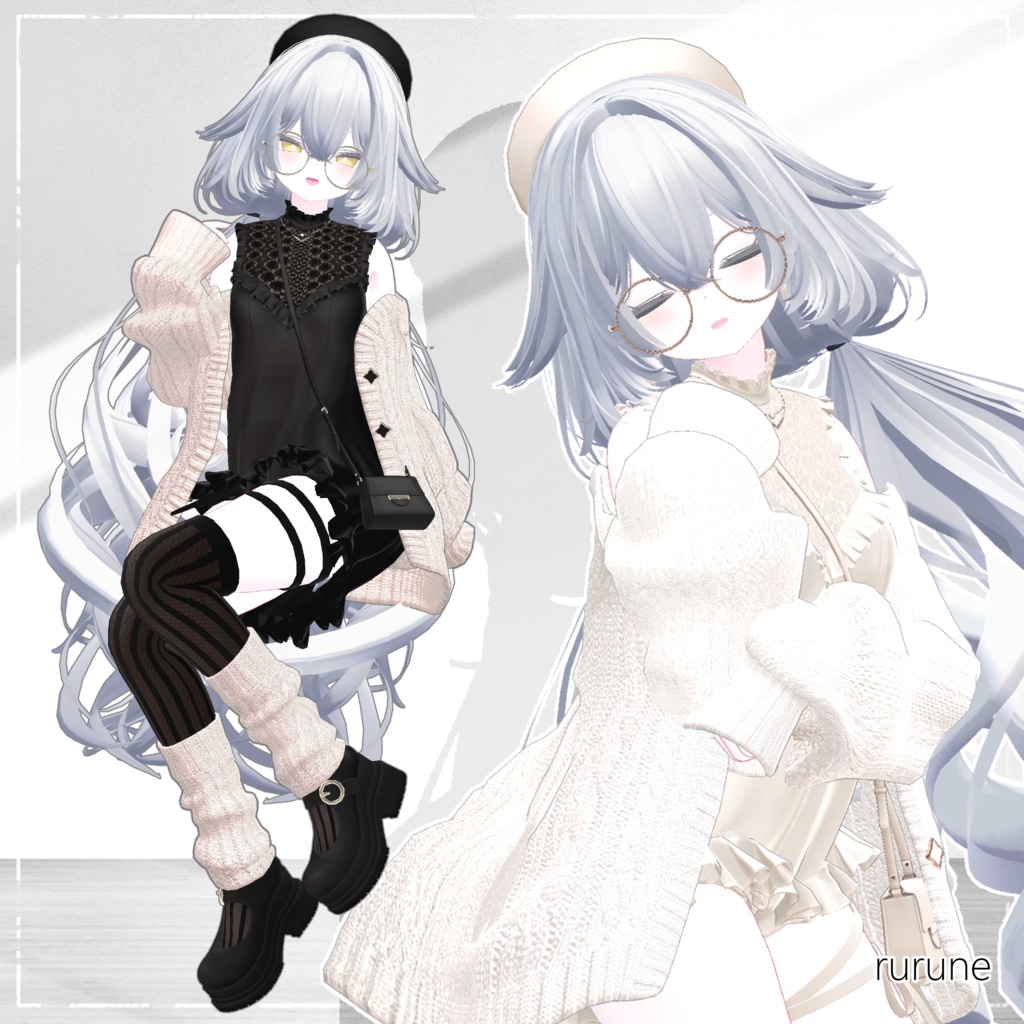 【13アバター対応】Mellow Mellow Knit【VRChat】