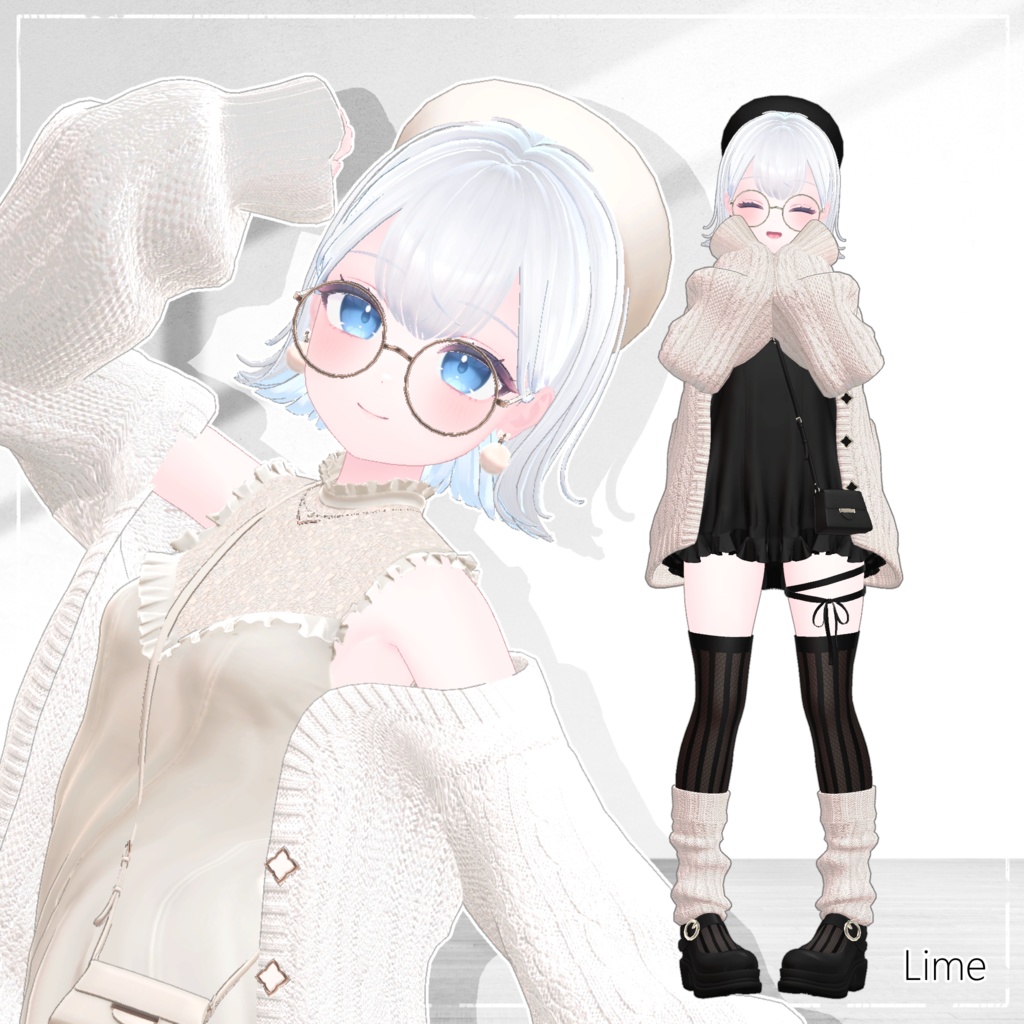 【13アバター対応】Mellow Mellow Knit【VRChat】