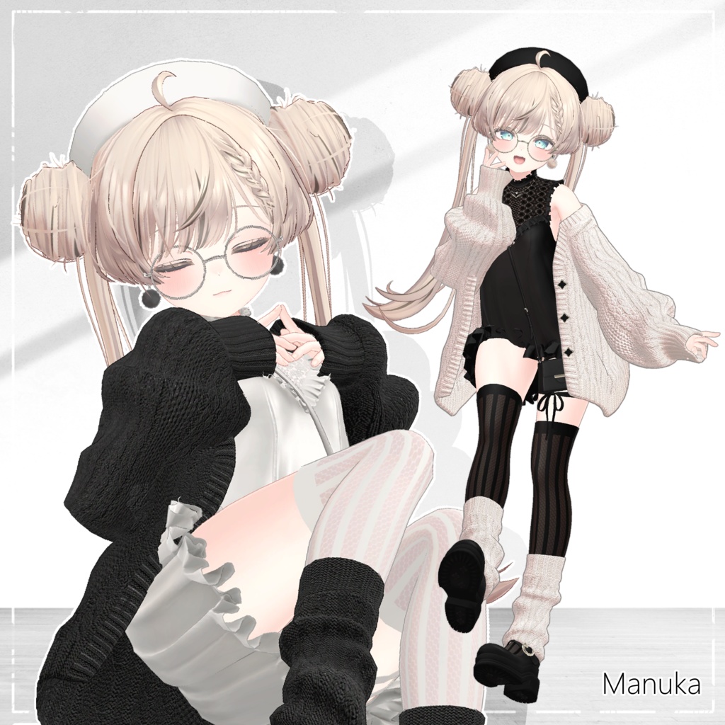 【13アバター対応】Mellow Mellow Knit【VRChat】