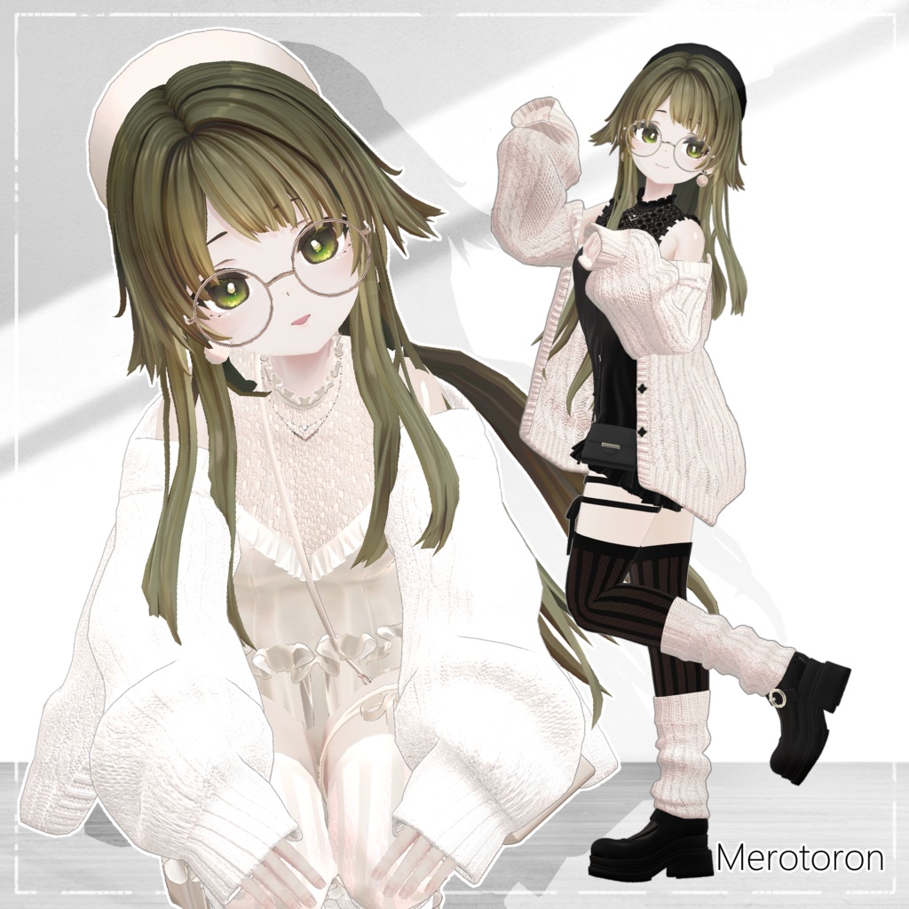 【13アバター対応】Mellow Mellow Knit【VRChat】