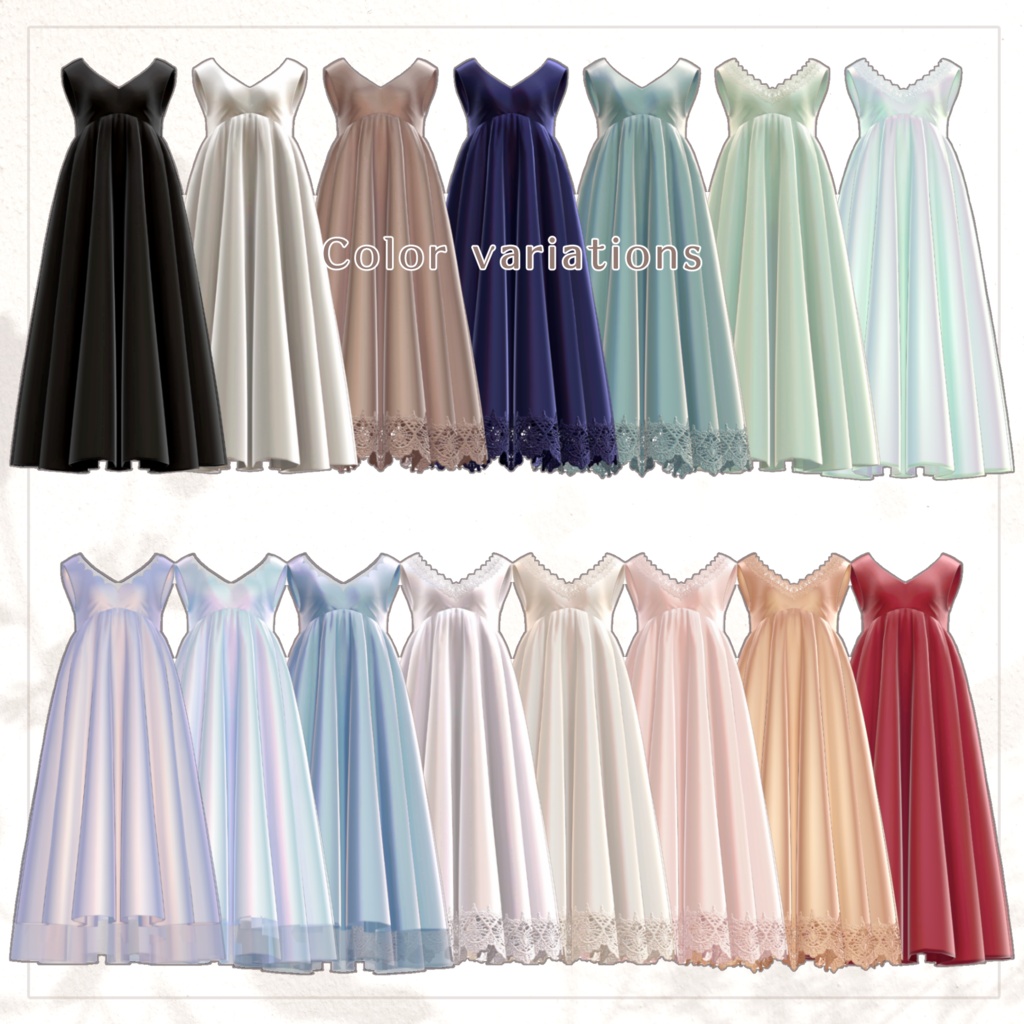 SALE!【10アバター対応】SoyokazeDress【VRChat】