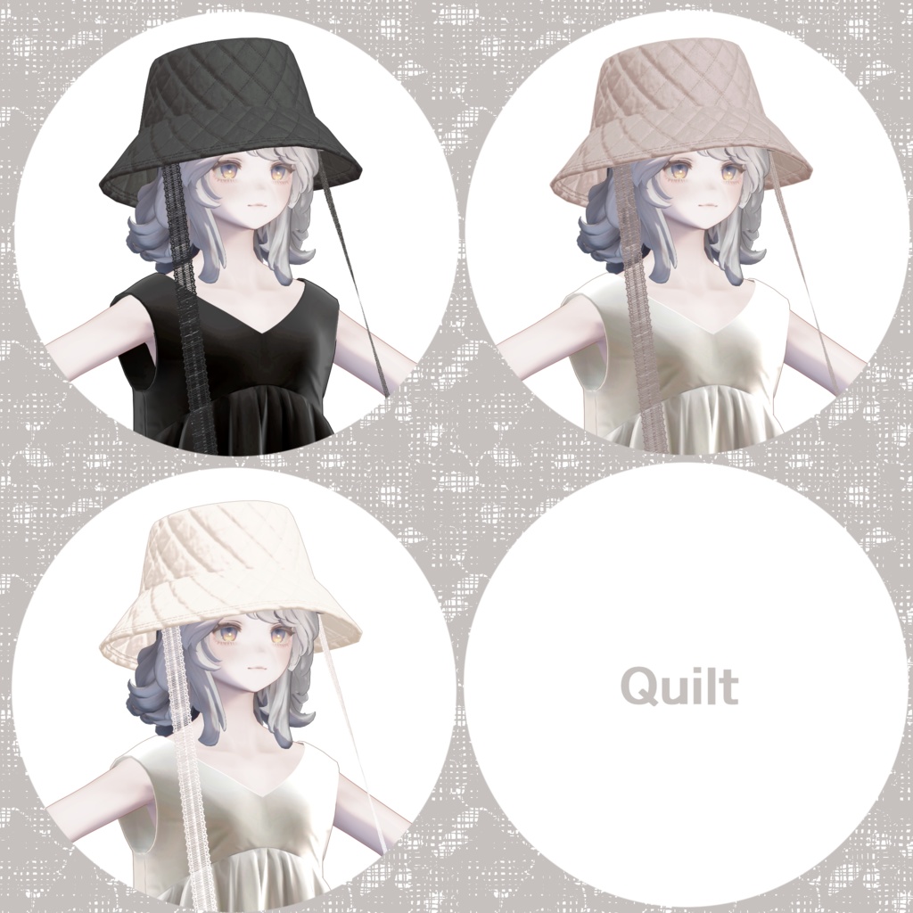 【4アバター対応】Komorebi Hat 2.0【VRChat】