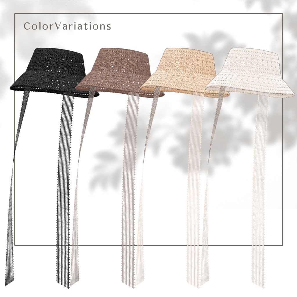 【4アバター対応】Komorebi Hat 2.0【VRChat】