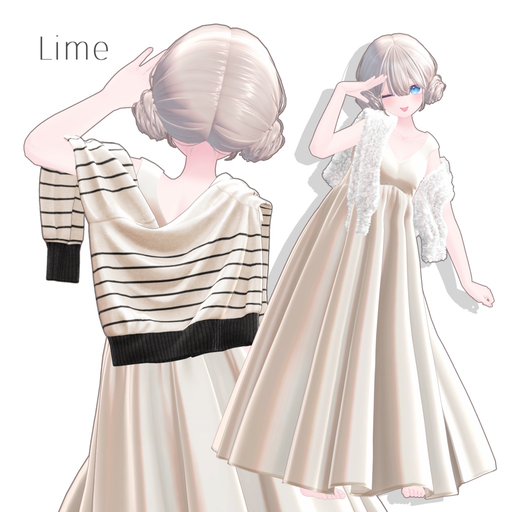 SALE!【12アバター対応】ShoulderCardigan_Matoi【VRChat】