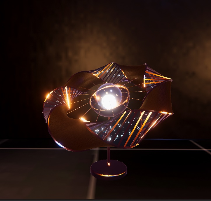 【3Dモデル/VRchat】Sculptural Light 各4種 オブジェ型 照明