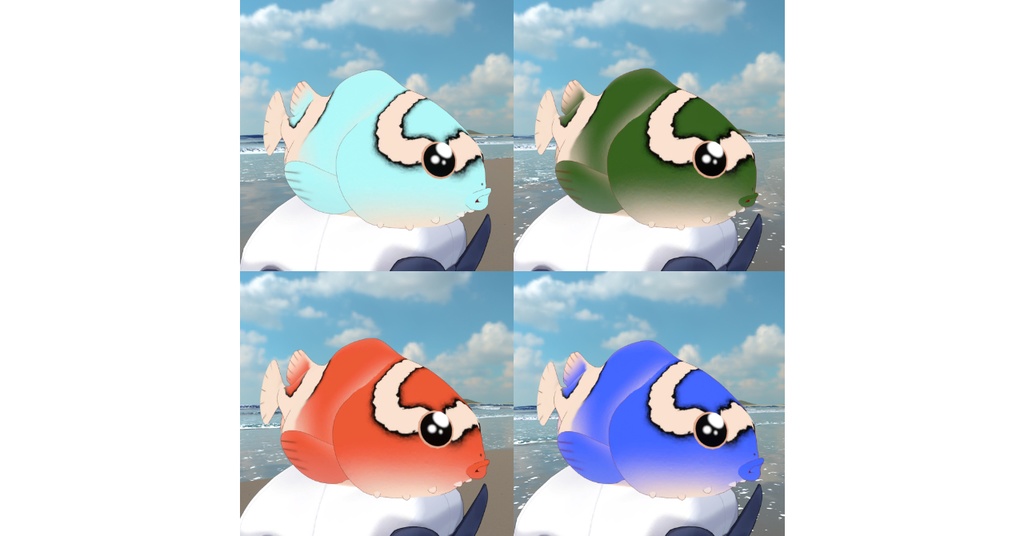 【MA設定済】あたまにくっつく ダンゴウオ【3Dモデル】