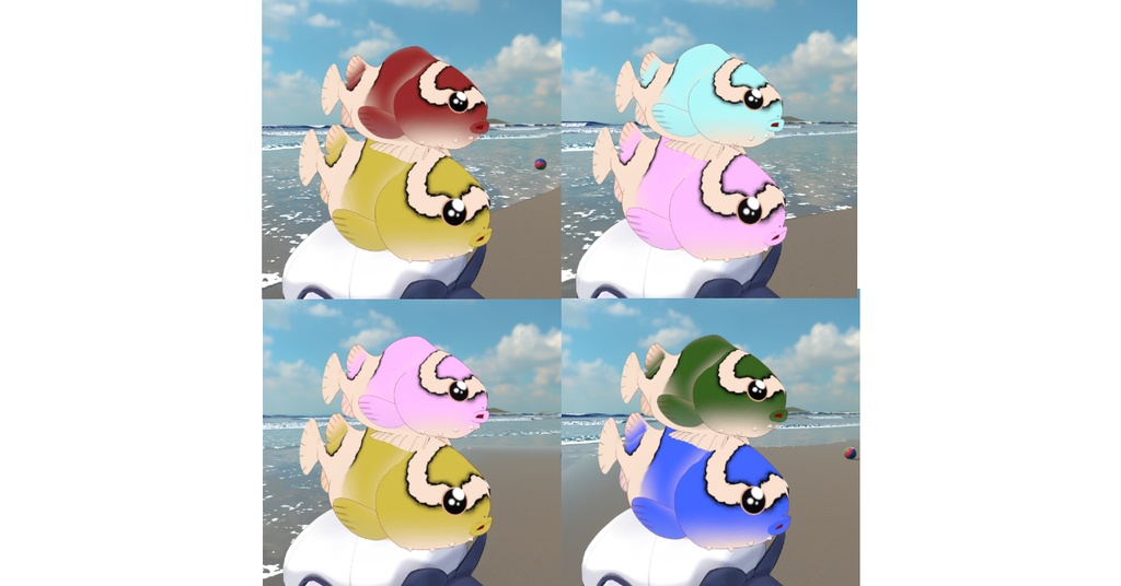 【MA設定済】あたまにくっつく ダンゴウオ【3Dモデル】