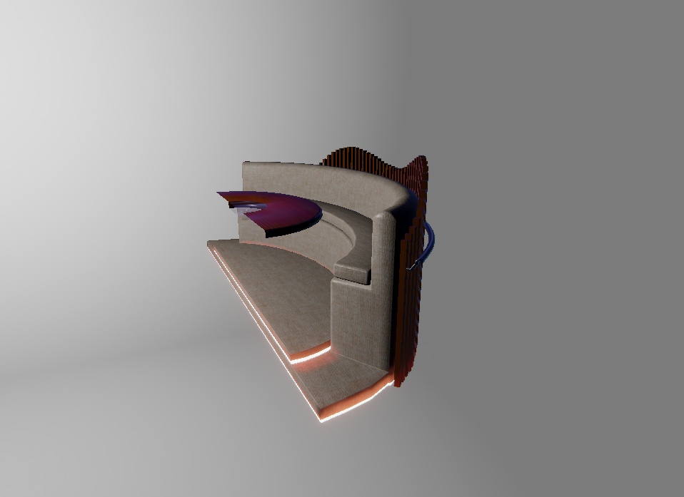 【3Dモデル/VRChat】 ソファ&テーブルセット 2種