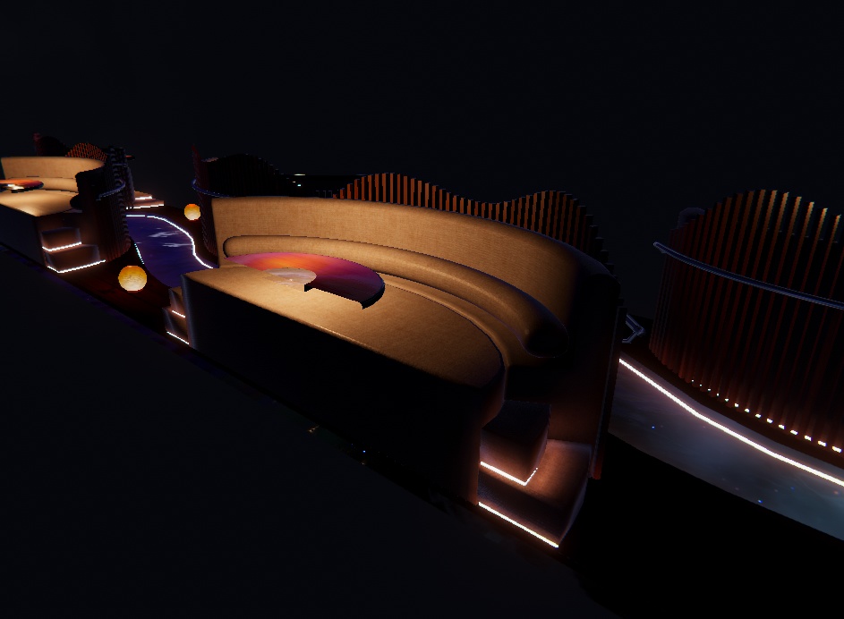 【3Dモデル/VRChat】 ソファ&テーブルセット 2種