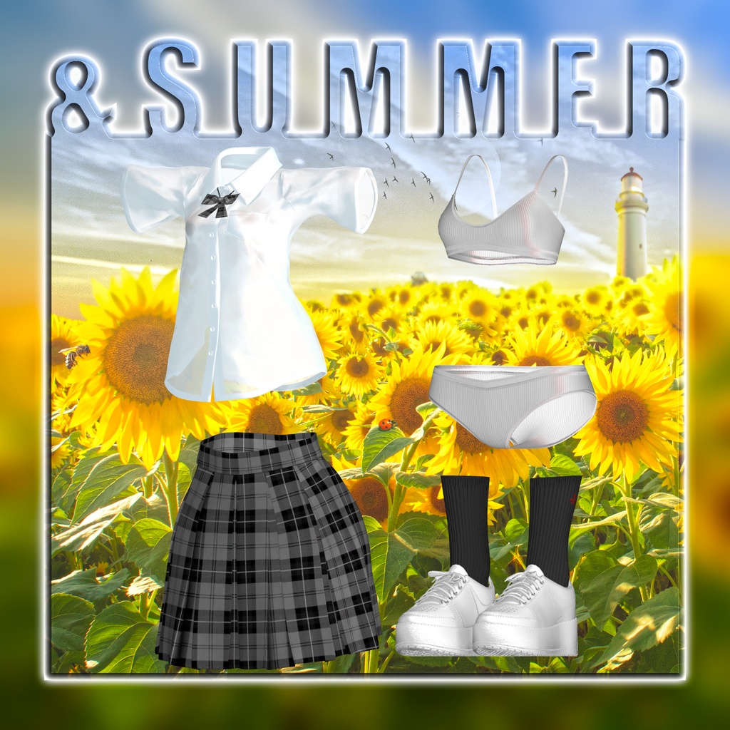 !!!ワンコイン!!! &SUMMER Vol.02 - Summer Uniform:夏の制服 <27アバター対応>