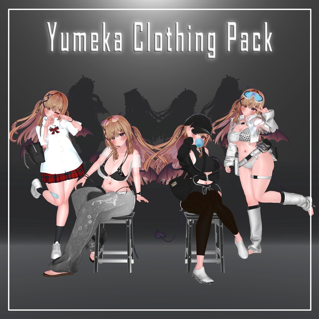 <大特価> <一週間限定発売!!!> Yumeka Clothing Pack <4 Outfits > 