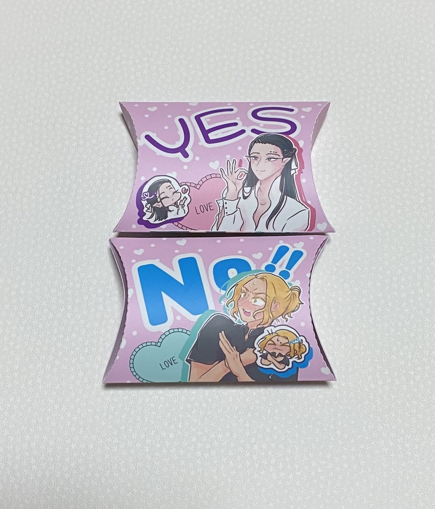 (匿名発送)シルエルYES/NO枕型ケースシールset