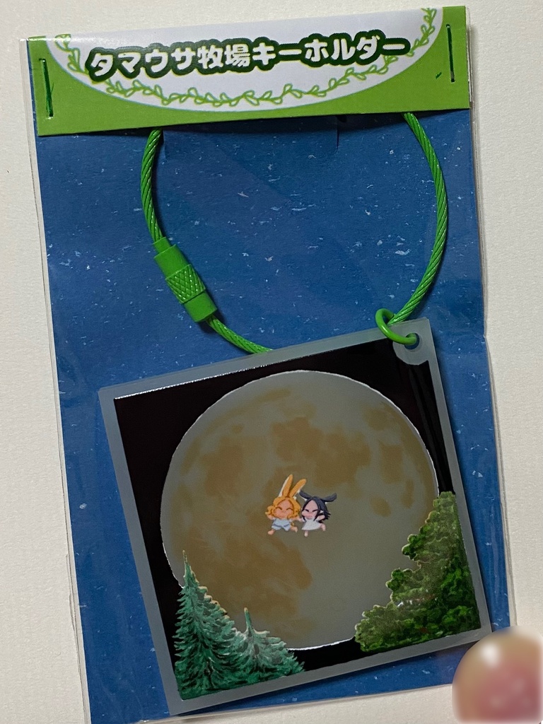 (匿名発送)蓄光タマウサシルエルアクリルキーホルダー