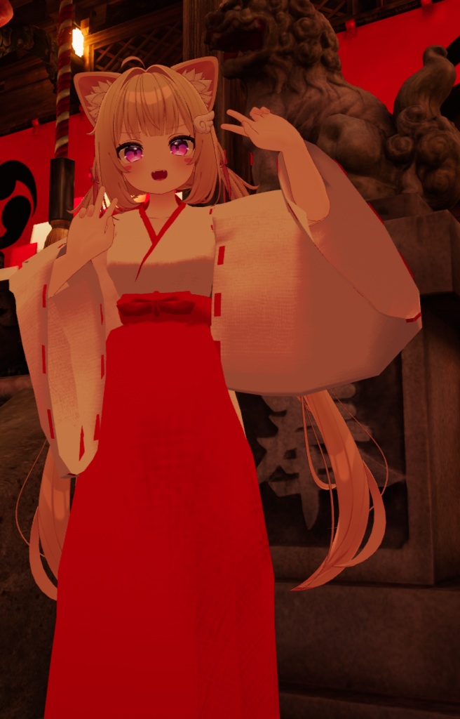 【VRChat】巫女服【シフォン向け衣装】
