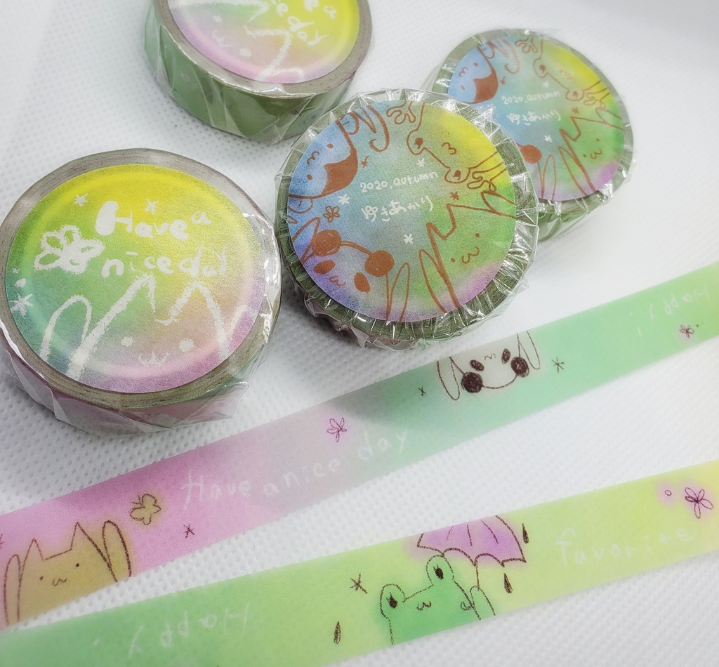 にゃんこたちのマスキングテープ