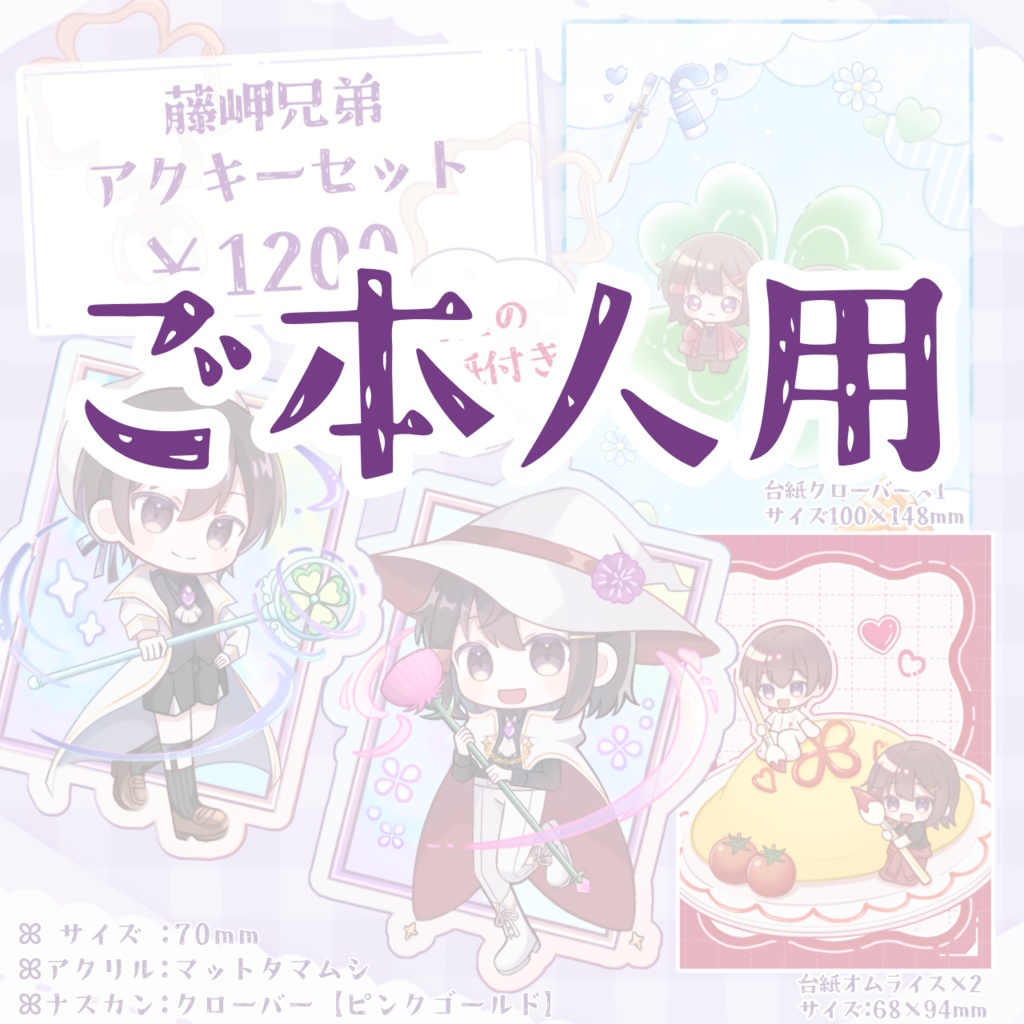 ✮ご本人専用✮藤岬兄弟アクキーセット