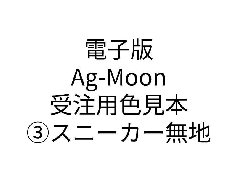 電子版　Ag-Moon受注用色見本　③布スニーカー無地