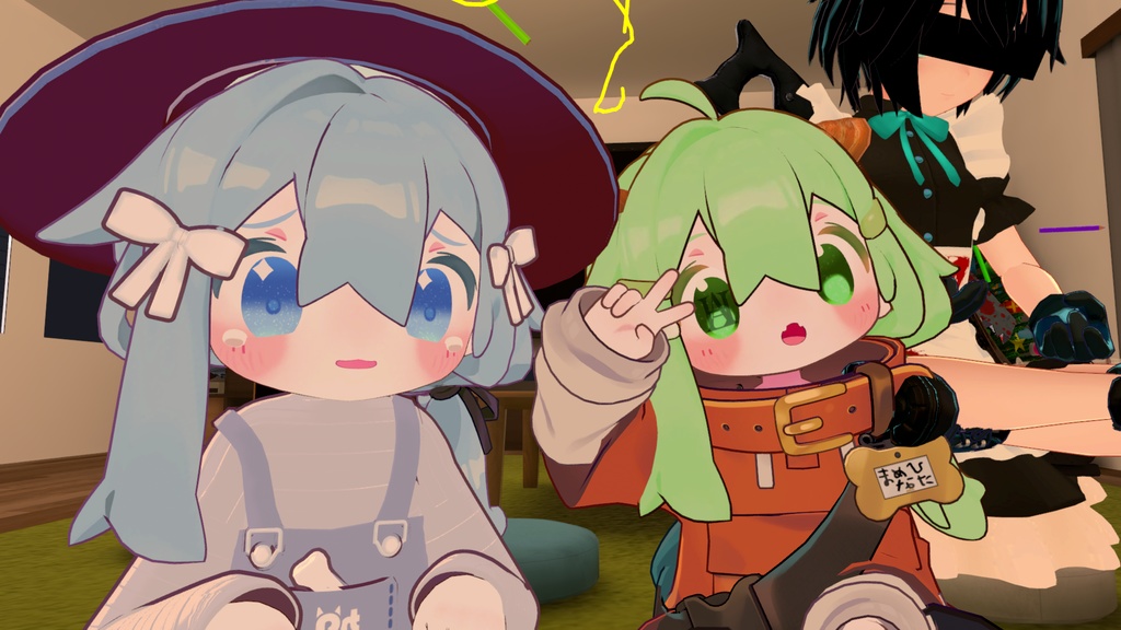 【Free】まめひなた表情20種 無料配布