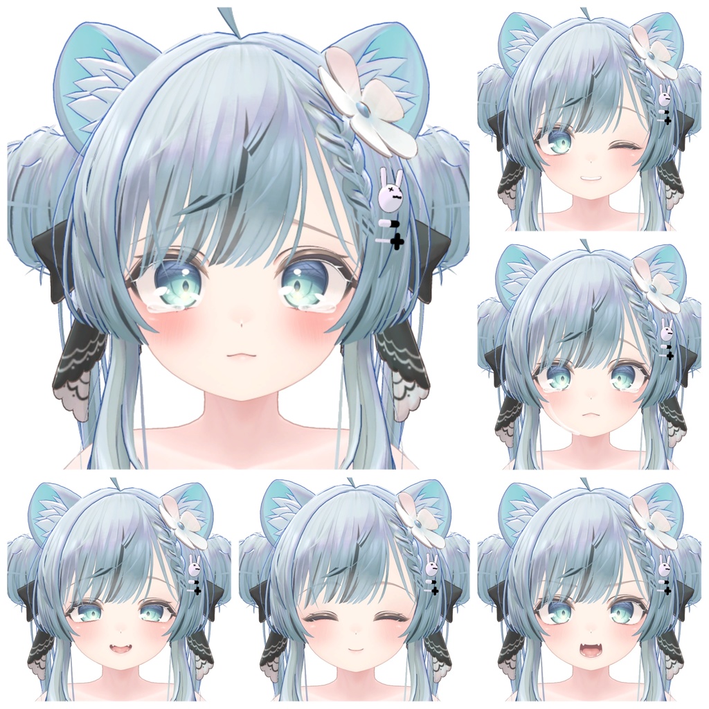 【Free】マヌカ元気っこ風表情1セット(defalt+14種)無料配布