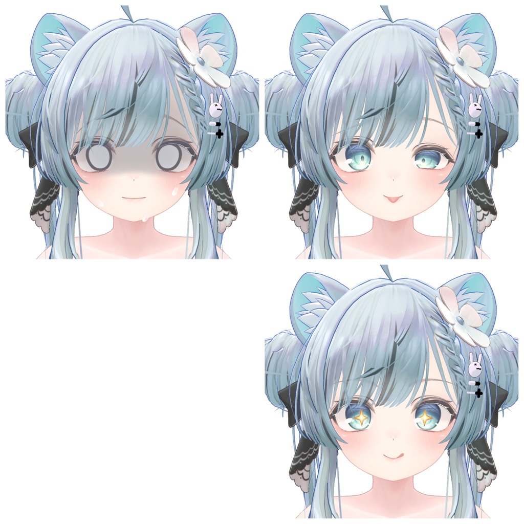 【Free】マヌカ元気っこ風表情1セット(defalt+14種)無料配布