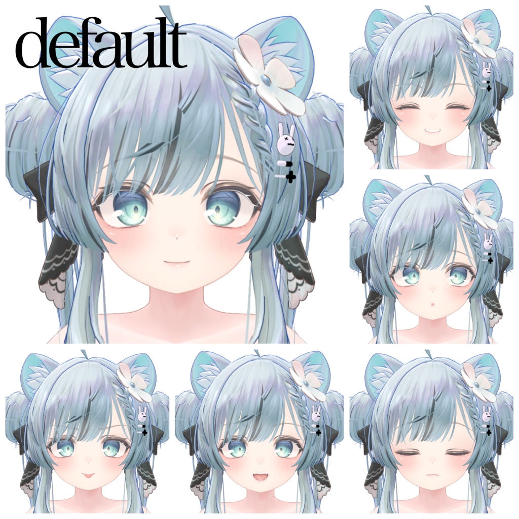 【Free】マヌカ元気っこ風表情1セット(defalt+14種)無料配布