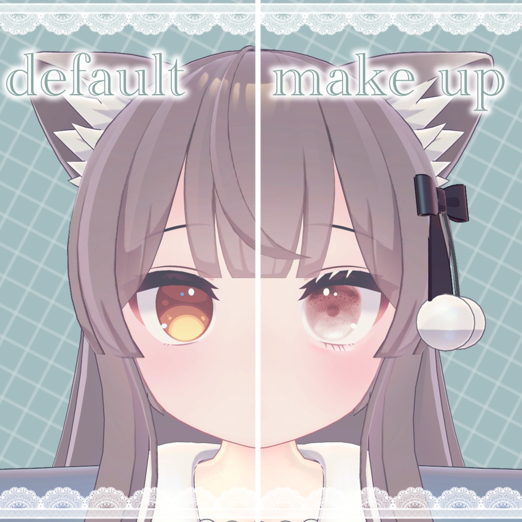【ミルク対応】Milk Fluffy Lolita Eye & Make Set 15colors