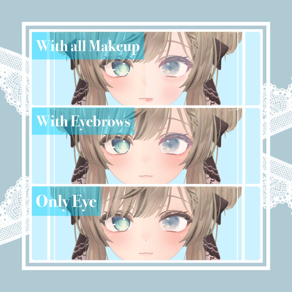 【マヌカ対応】Fluffy Lolita Eye &Makeup for Manuka