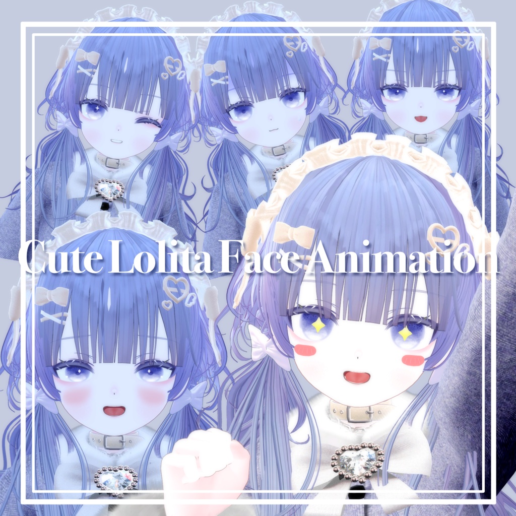【Riruru リルル対応】Fluffy Lolita Eye & face animation & Makeup