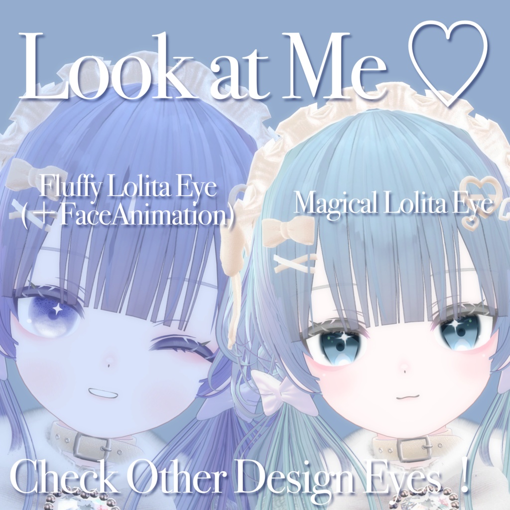 【Riruru リルル対応】Merry Twinkle Eye Texture & Make #Riruru3D