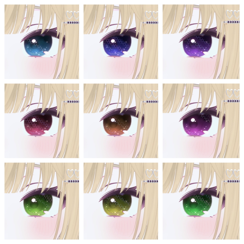 動画あり!期間限定SALE💛【33color+α】=Dear My Honey=【9アバター対応】Eye Texture