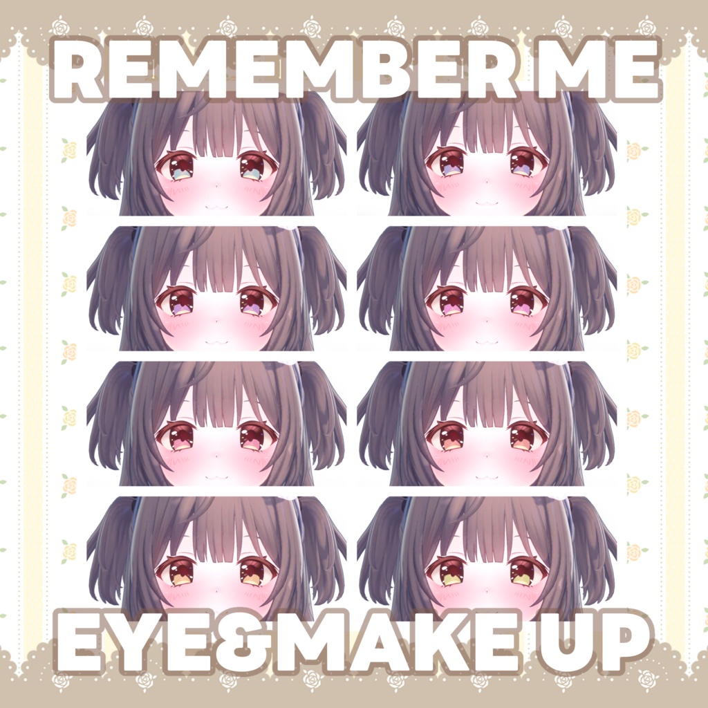 【#yk3d】Eye Texture+Make up 【REMEMBER ME,,,】