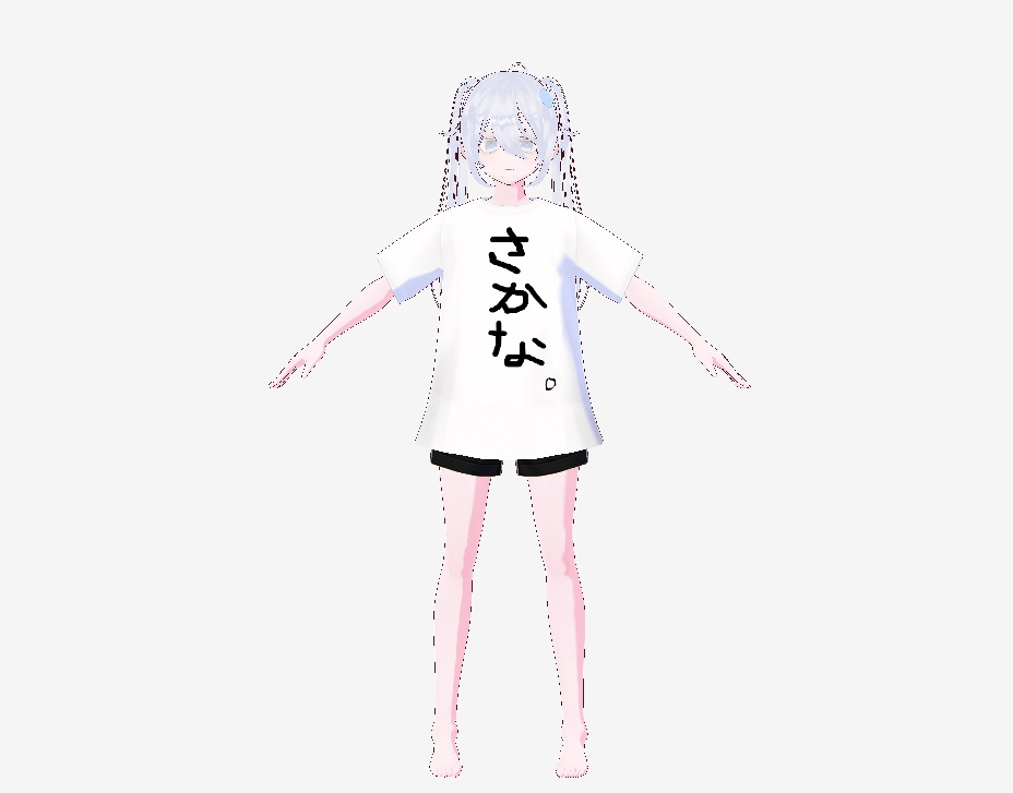 VRoidVRMモデル オリジナル3Dモデル 「さかなちゃん」