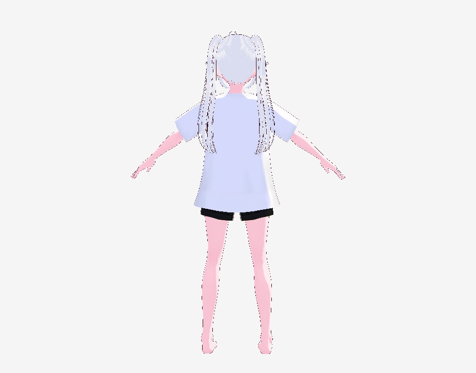 VRoidVRMモデル オリジナル3Dモデル 「さかなちゃん」
