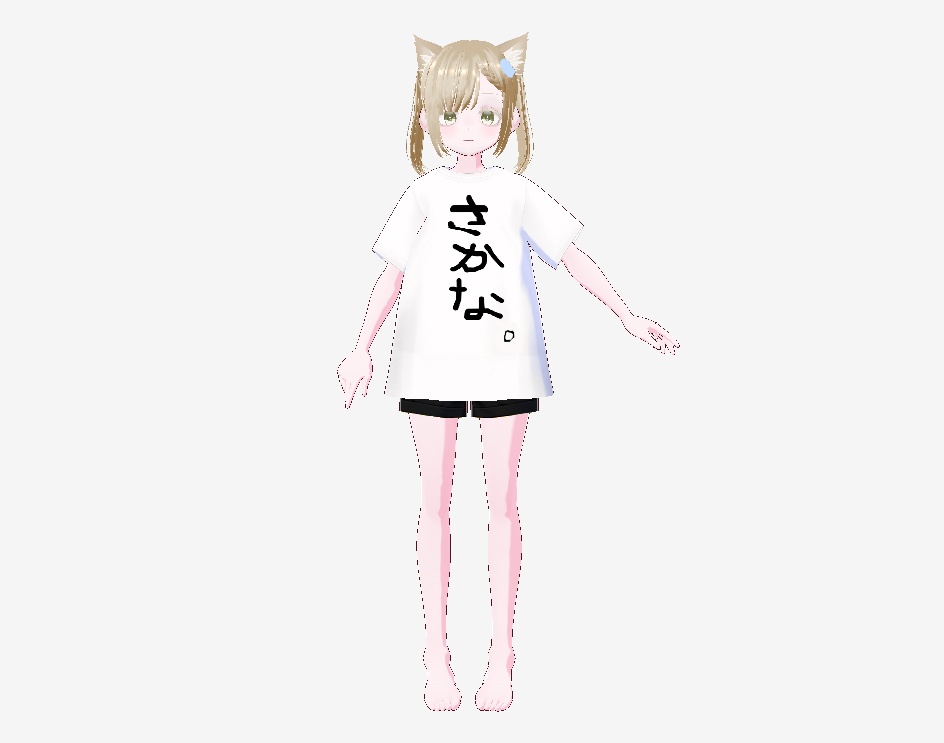 VRoidVRMモデル オリジナル3Dモデル 「ねこちゃん」